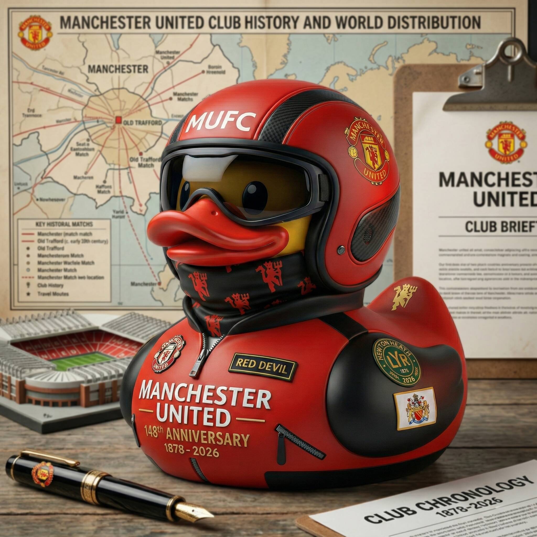 Manchester United 148th Anniversary Duck