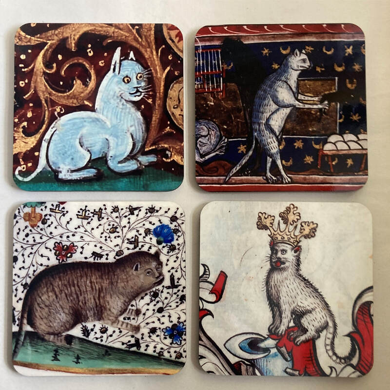 Medieval Cat Coasters