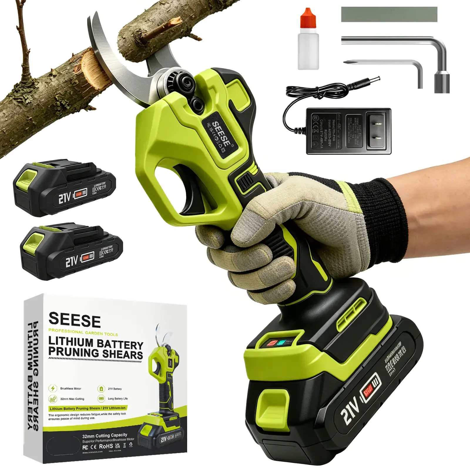 Electric Pruning Shears for Gardening: 1.25