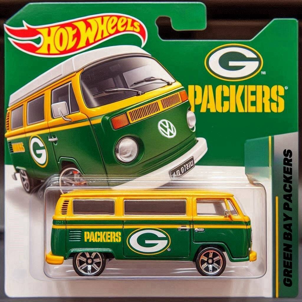 🚌🏈Football Team T2 camper Hot Wheels
