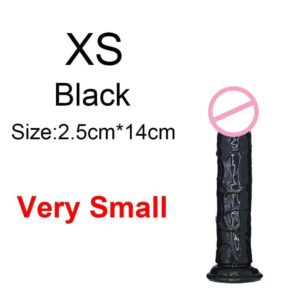 Transparent Jelly Dildo – Large Suction Cup Dildo in 5 Colors for Anal & Vaginal Play
