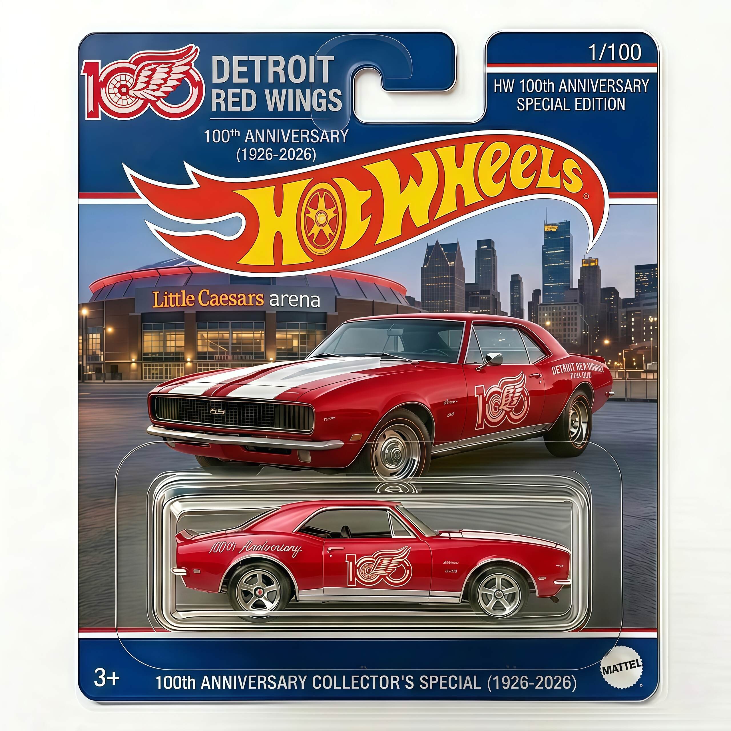 Hot Wheels Detroit Red Wings 100th Anniversary Chevrolet Camaro