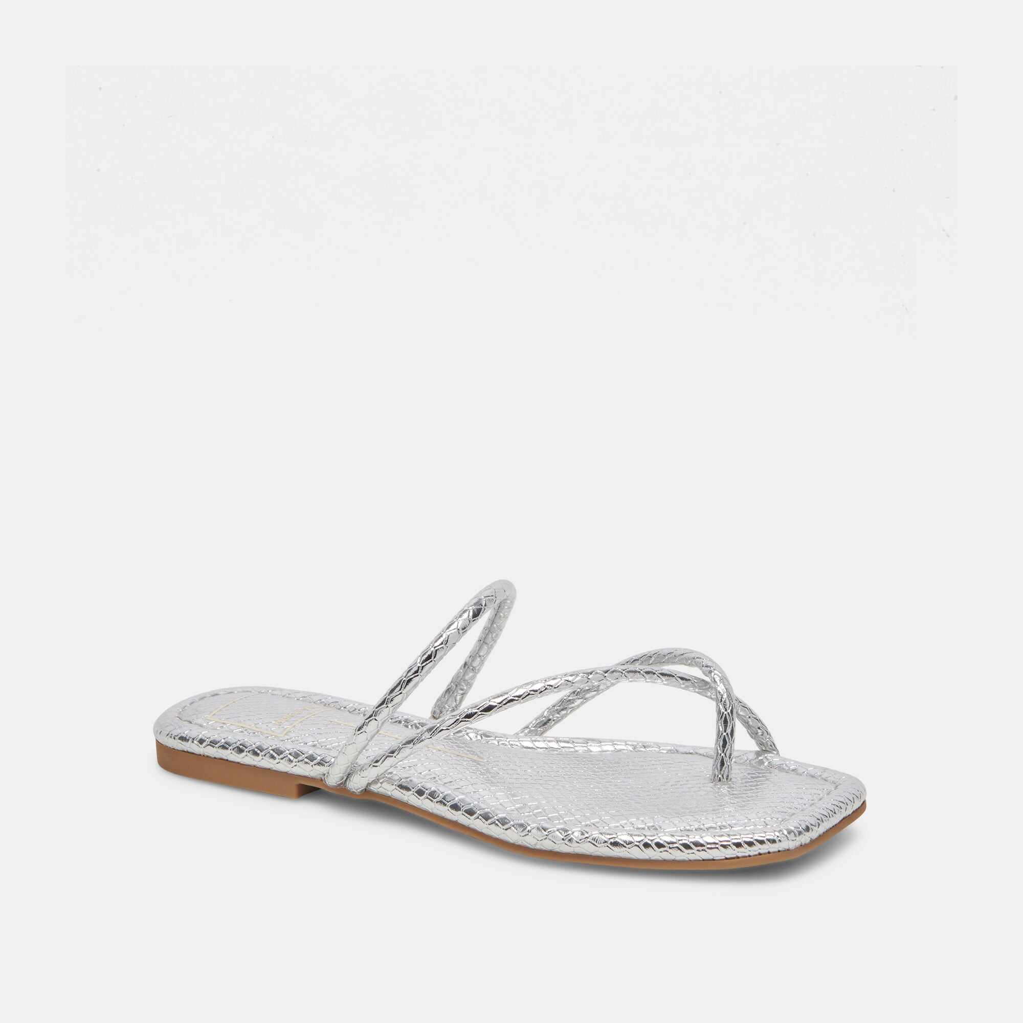 LEANNA SANDALS SILVER EMBOSSED STELLA