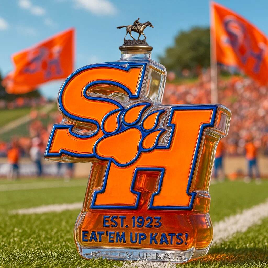 Sam Houston State Bearkats Limited Edition Whisky Bottle