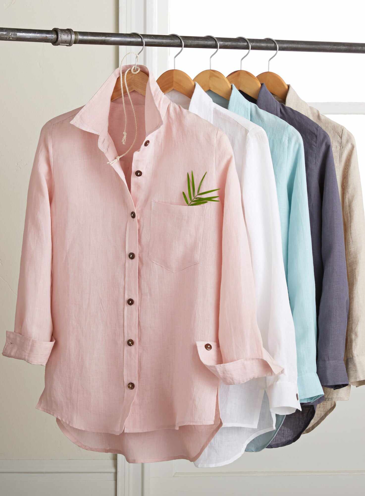 Algarve European Linen Long-sleeve Shirt