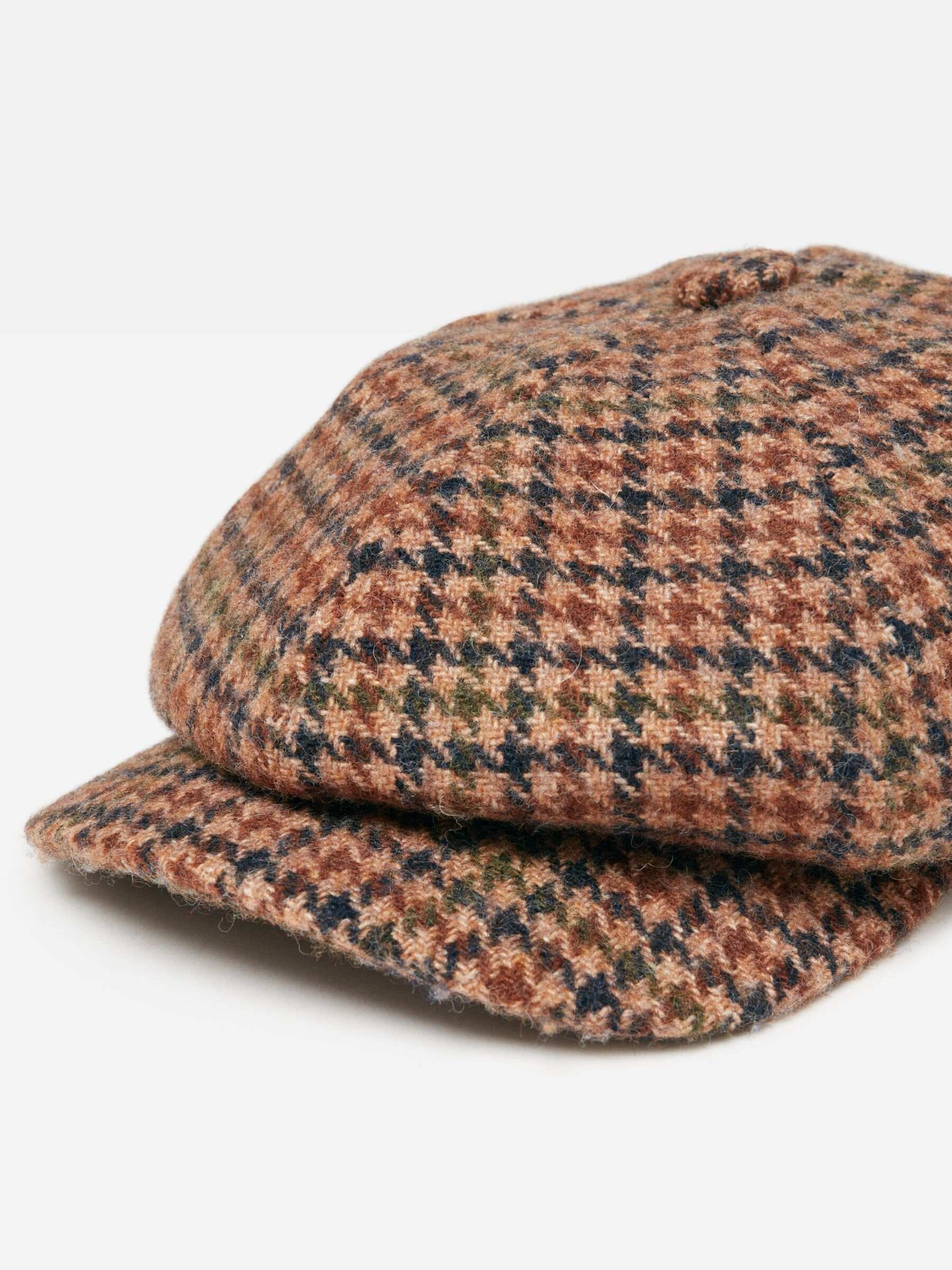 Harrogate Brown Tweed Baker Boy Hat