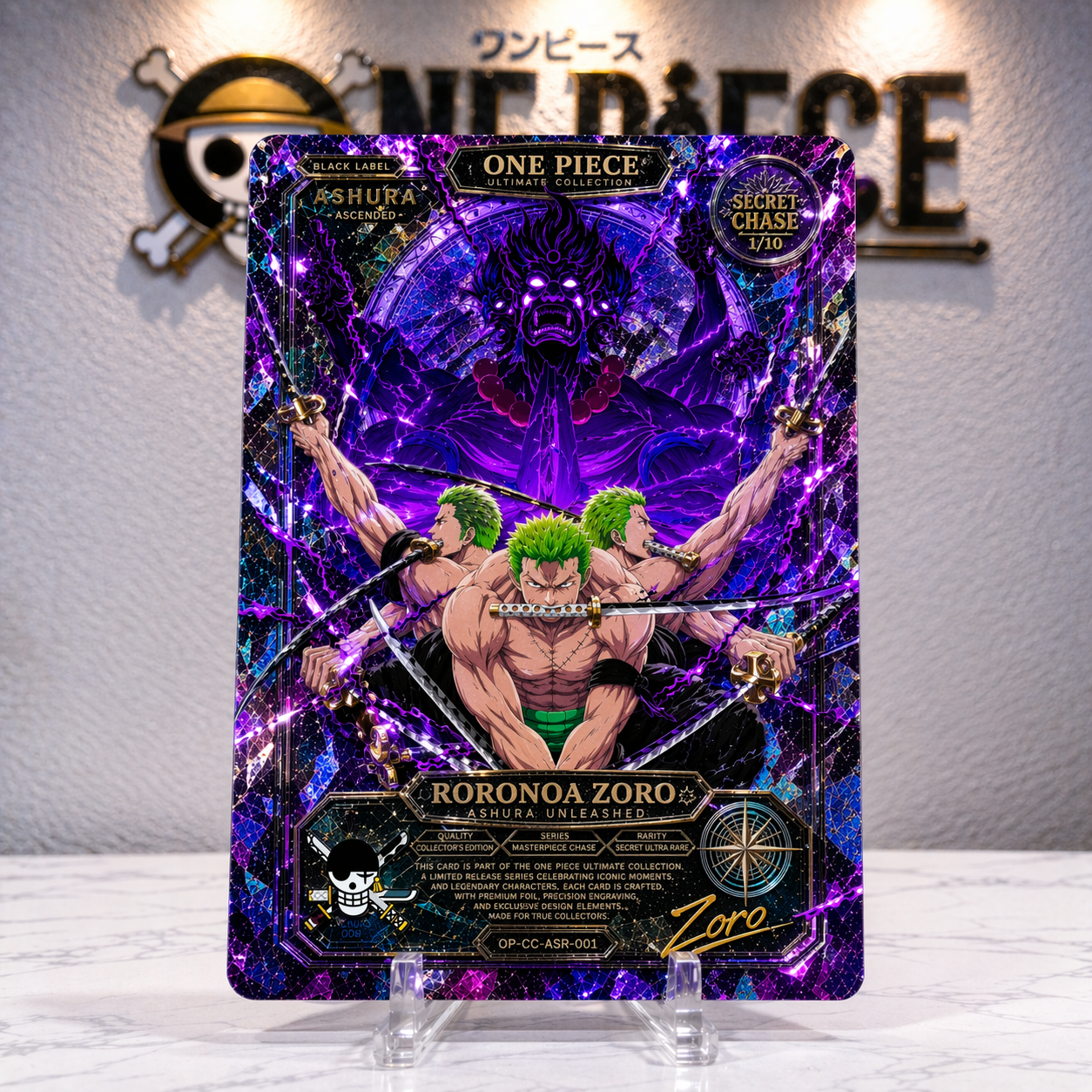 ⚔️One Piece Zoro Ashura Unleashed Secret Chase Ultra Rare Card !🏴‍☠️
