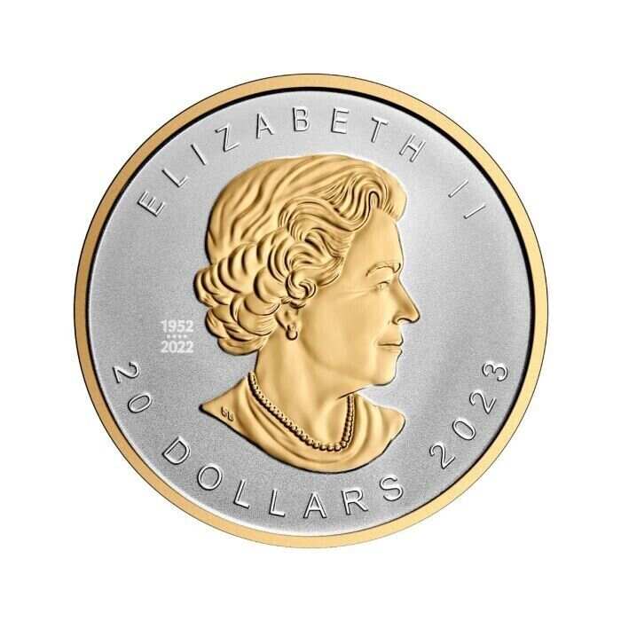 MAPLE LEAF Ultra High Relief 1 Oz Silver Coin 20$ Canada 2023