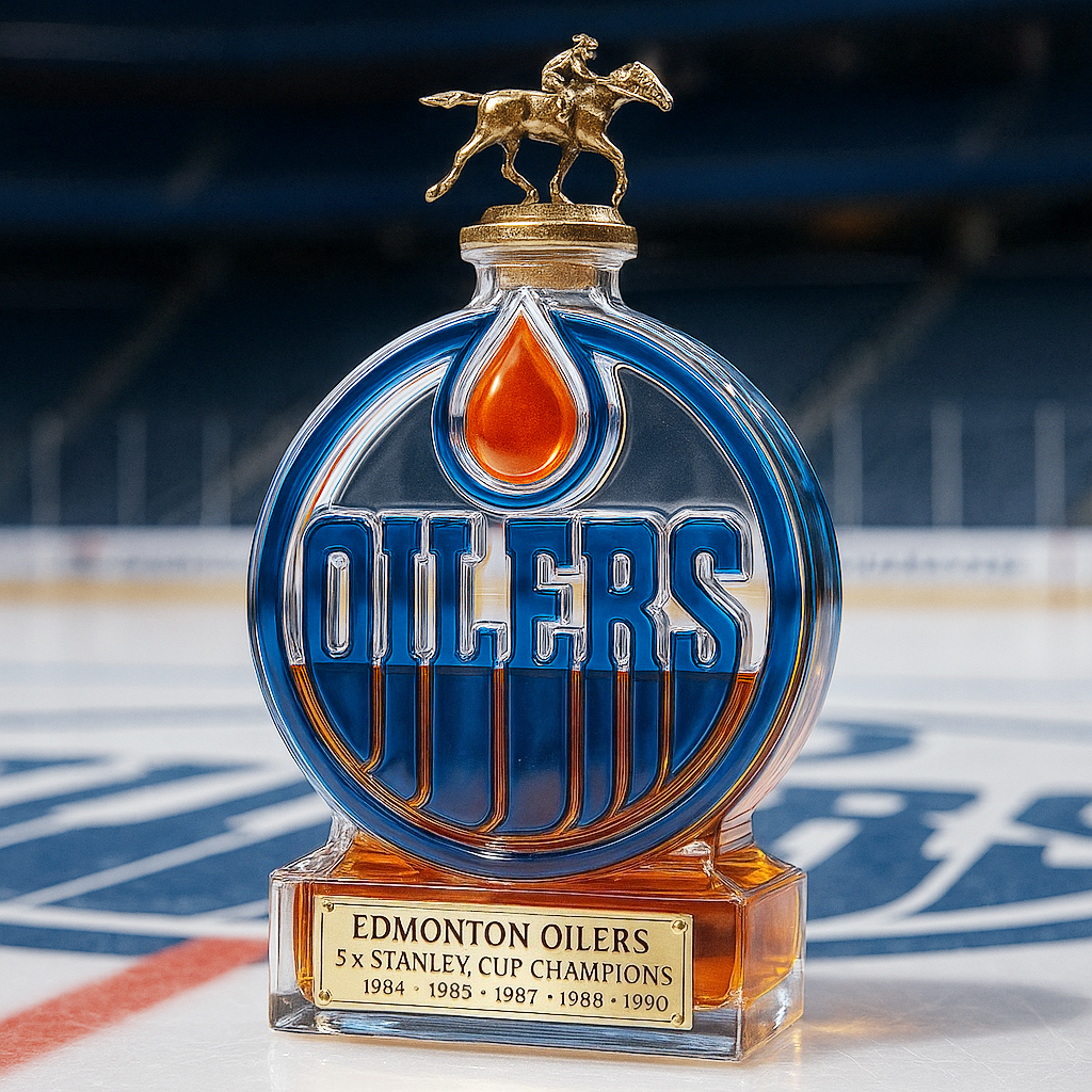 Edmonton Oilers Limited Edition Whiskey Bottle