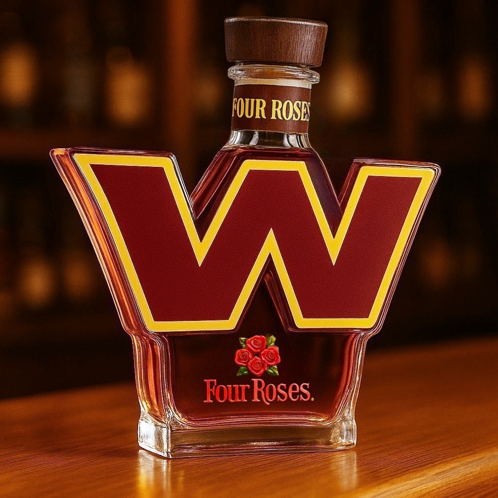 Washington Commanders Whiskey Bottle