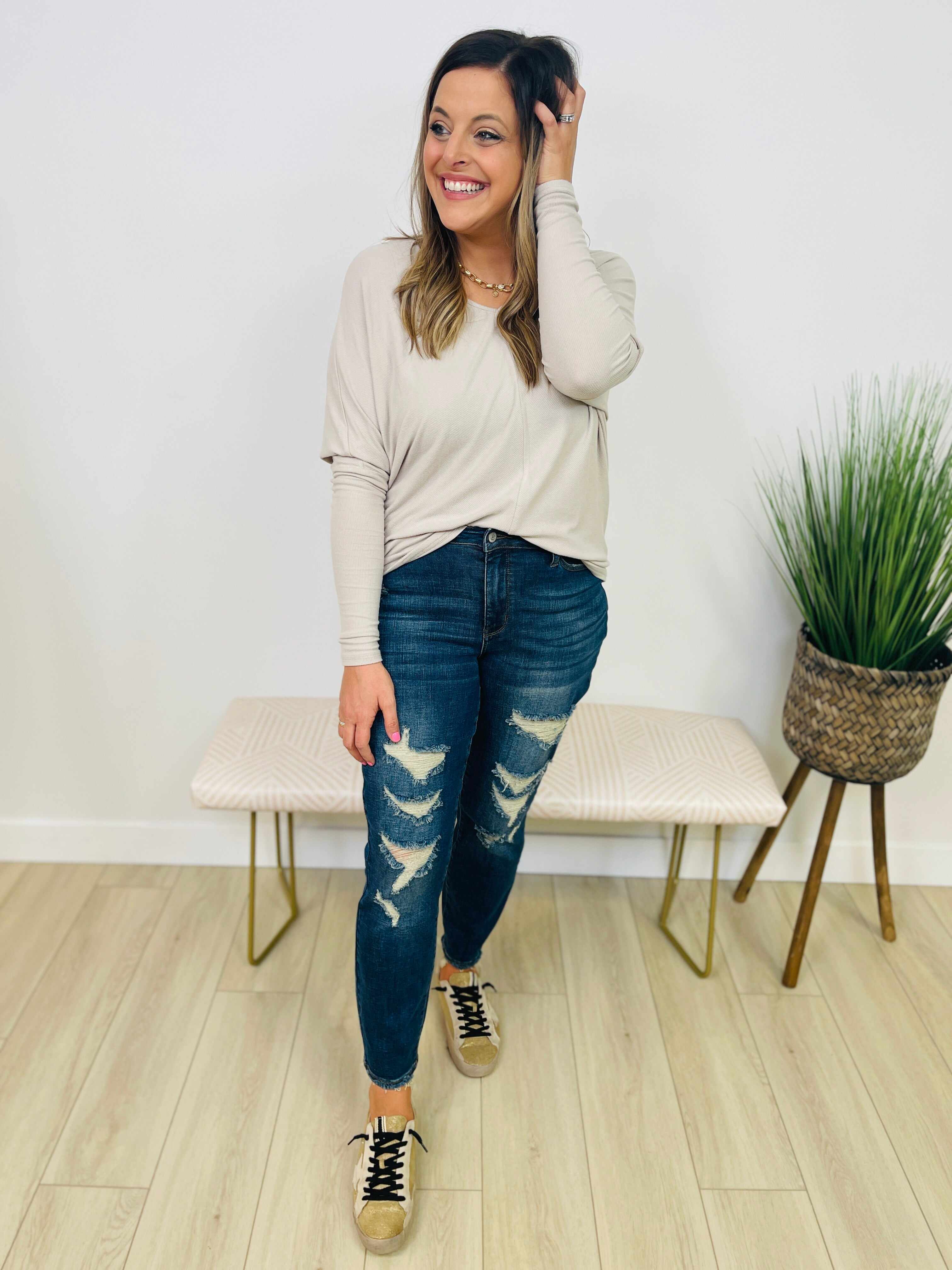 Plus/Reg You Were Meant For Me Boyfriend Jeans