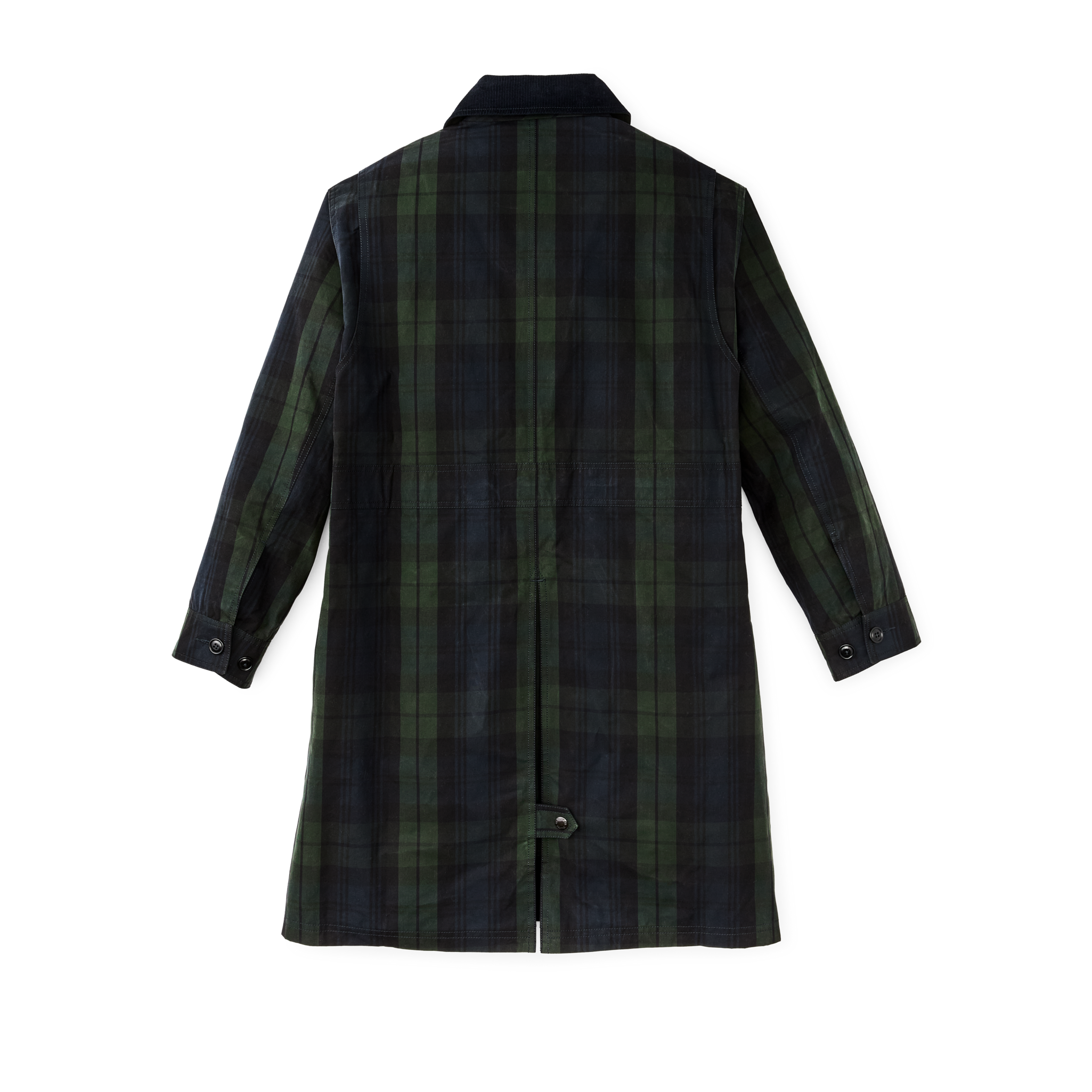 Women's Dry Waxed Long Cruiser - Black / Green Plaid