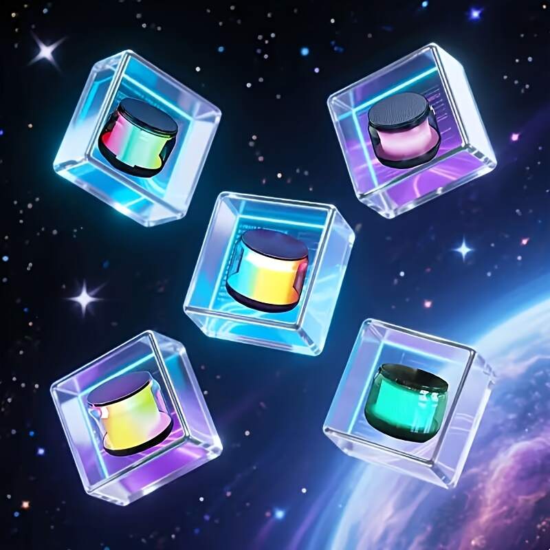 Mini Portable Wireless Speaker, Outdoor Portable Subwoofer Speaker, Wireless Speaker, RGB Light Dual Pairing, Long-lasting Battery, Compact Design Suitable For Travel, Suitable For Outdoor/car/music/home/camping