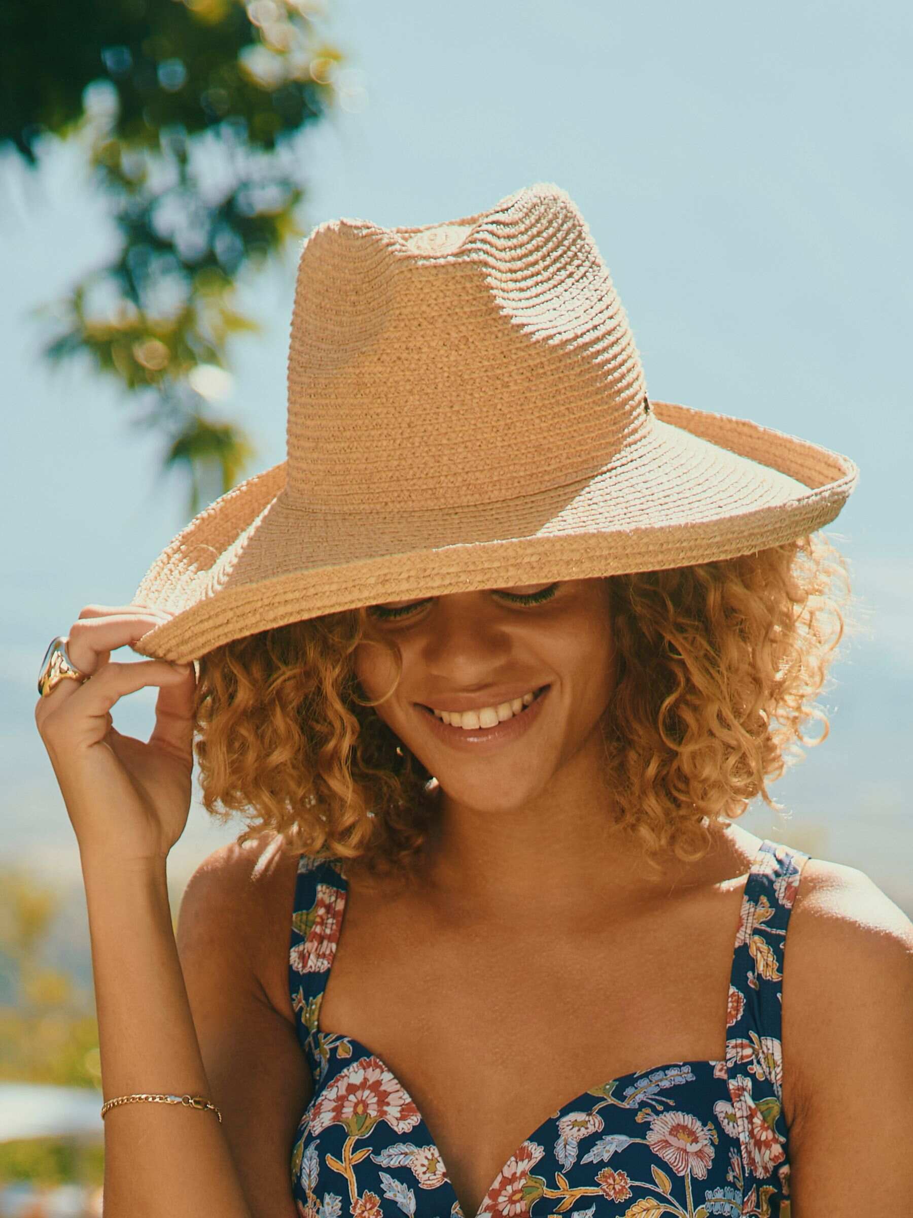 Siesta Neutral Straw Hat