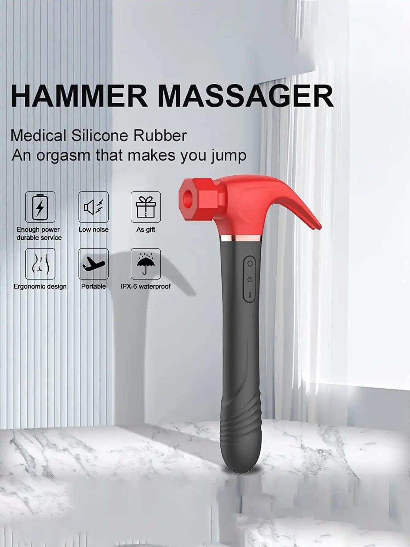 Hammer Suction Disc Vibrator – Multi-Zone Pleasure Device with Licking, Suction & Telescopic Thrusting