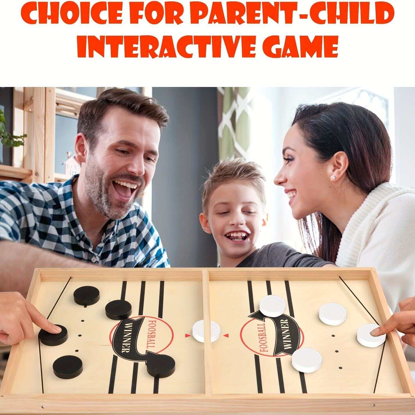 Slingshot Board Games For Adult And Kids Super Winner Sling Puck Foosball Board Game Slingshot Table Hockey Party Game Bouncing Chess Hockey Game Christmas, Halloween, Thanksgiving gift