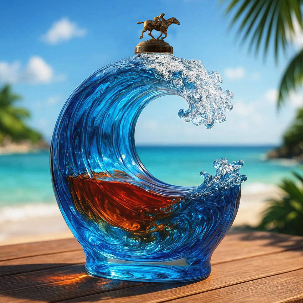 Wave Whiskey Bottle