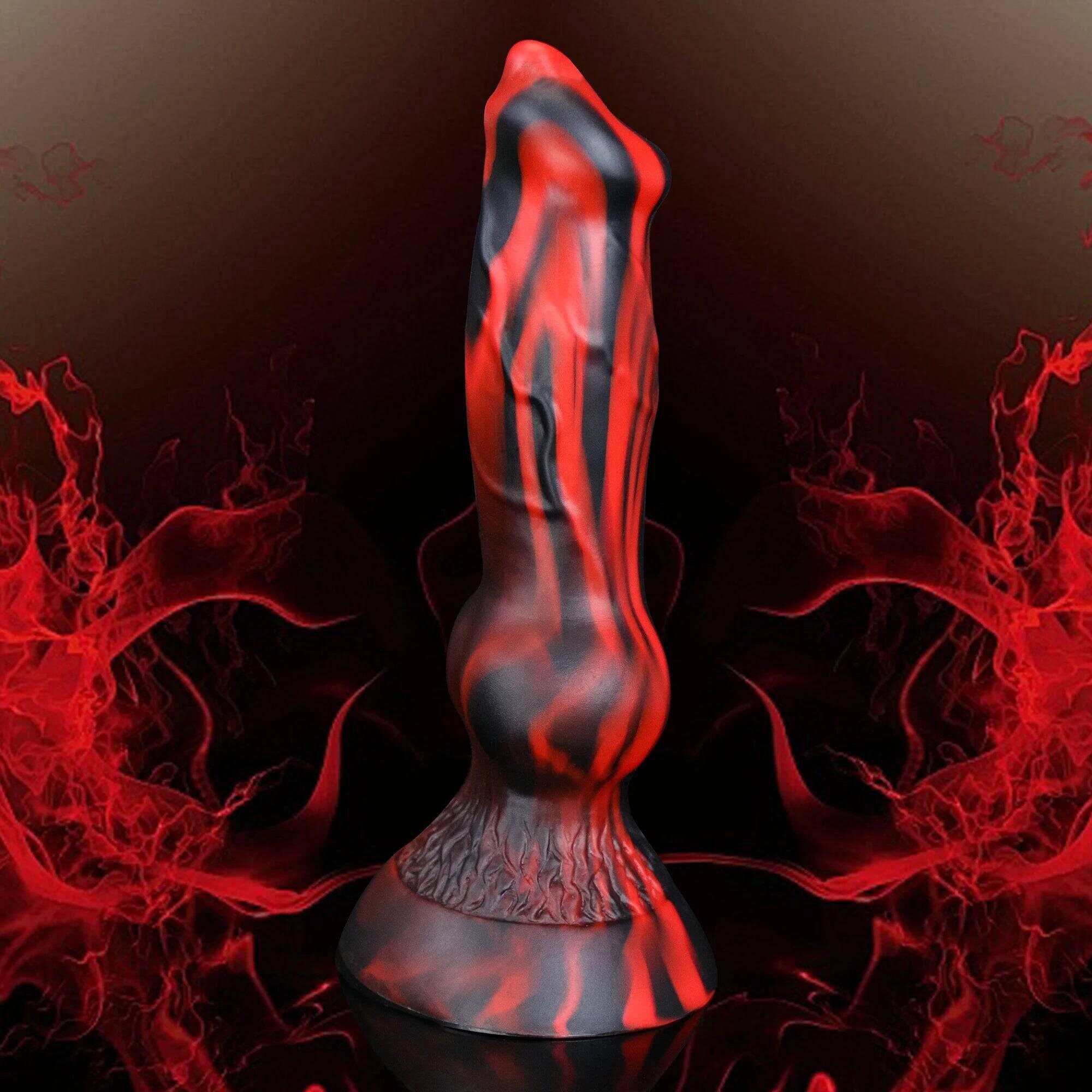 Fantasy Dog Dildo with Knot – Anal Plug for Prostate Massage and Gay Stimulation