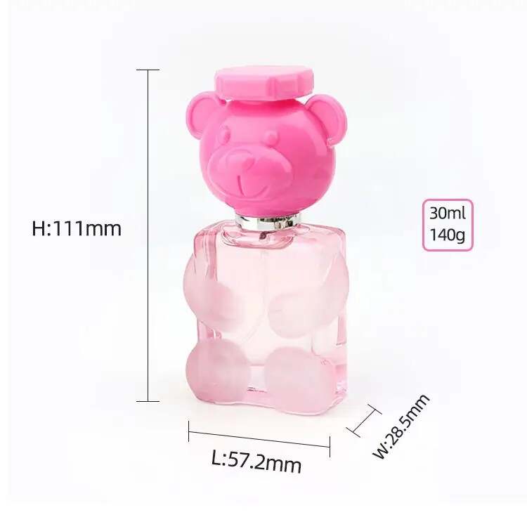 Cute 3D Bear Shaped Refillable Perfume Spray Bottle