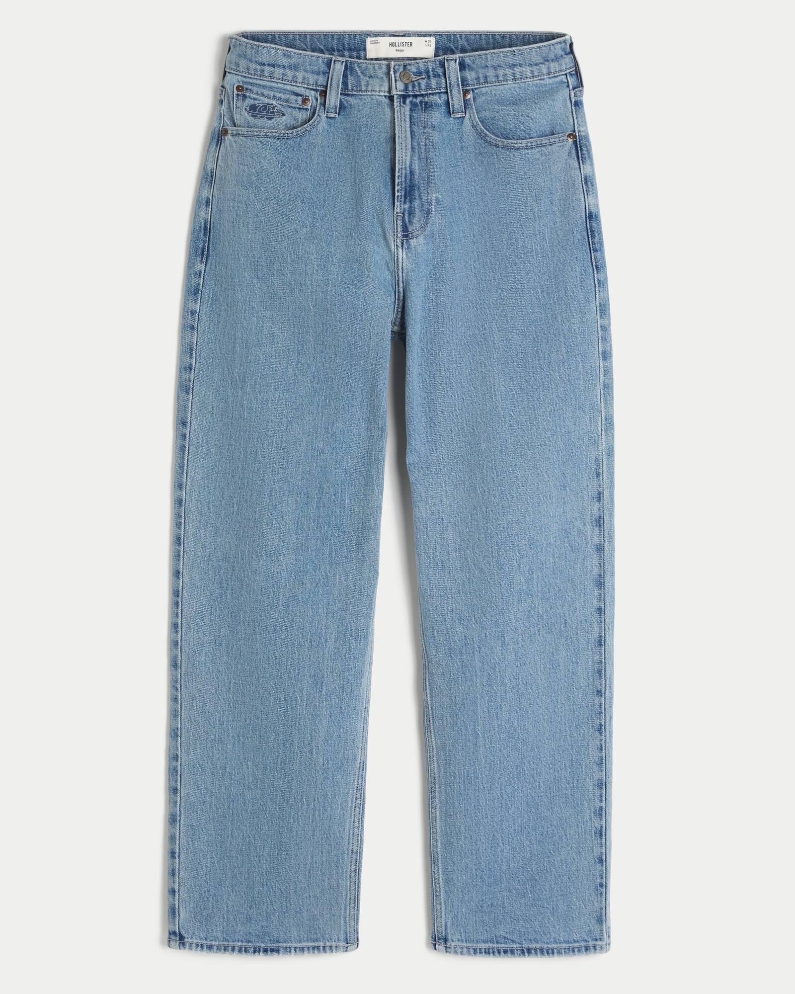 Railroad Stripe Baggy Painter Jeans
