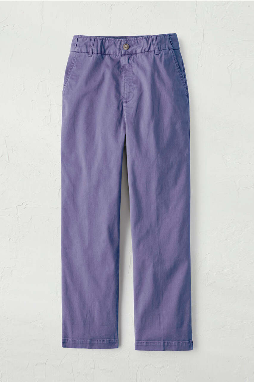 Hidden Stretch-Waist Chino Crops