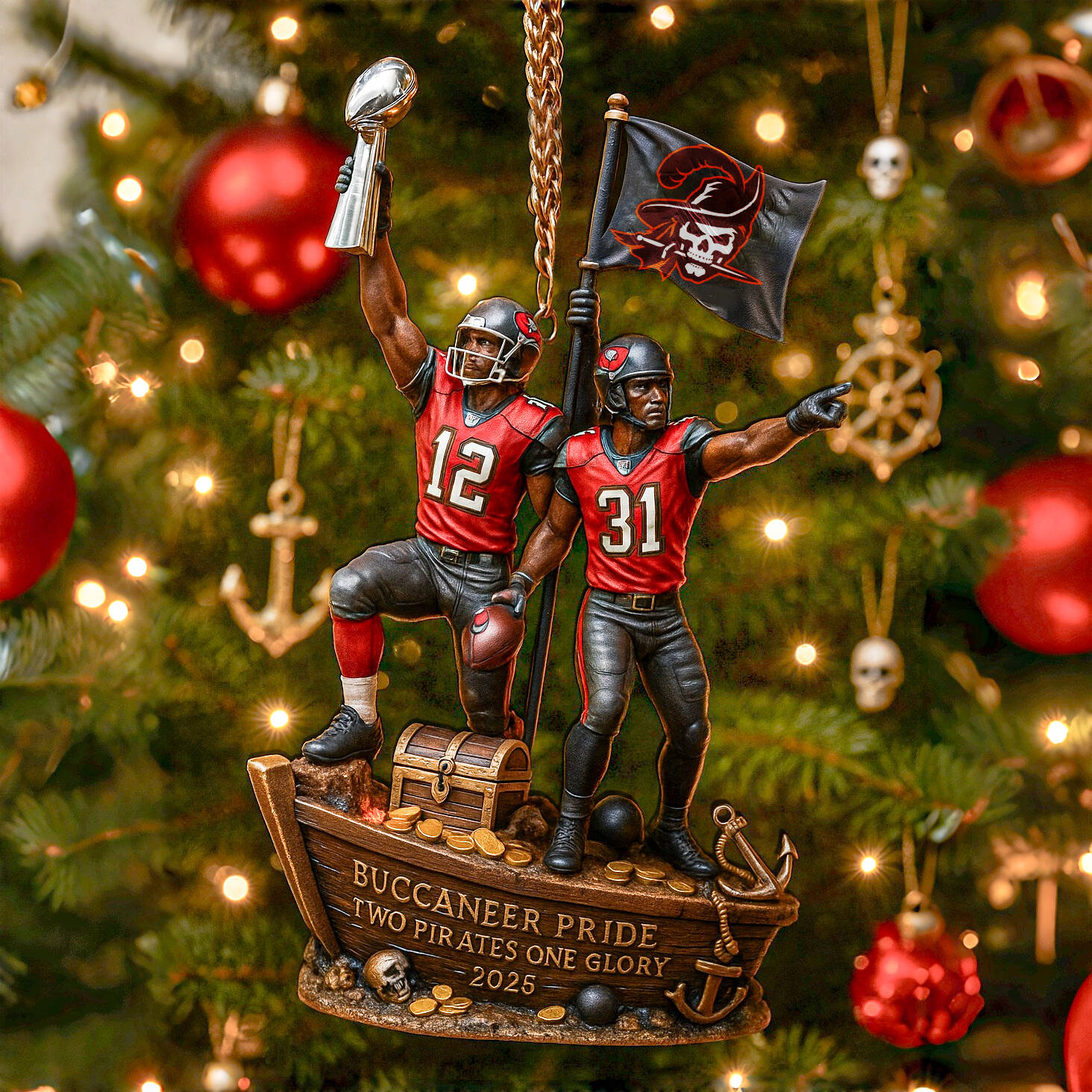 Buccaneers Victory Team Ornament
