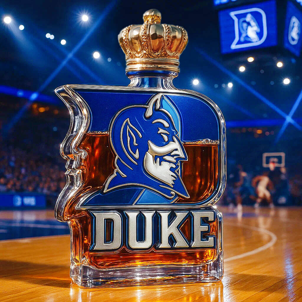 Duke Blue Devils Whiskey Bottle