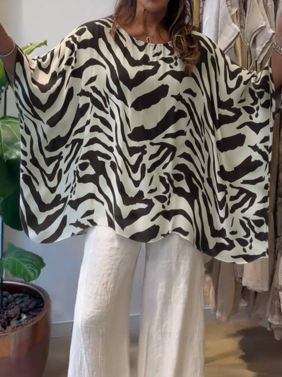 🔥Summer Arrivals🌟Loose-fitting Casual Printed Top