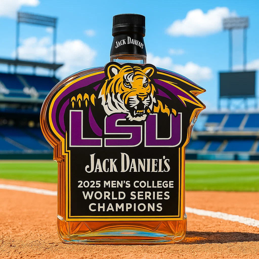 LSU Tigers 2025 Championship Whiskey Bottle
