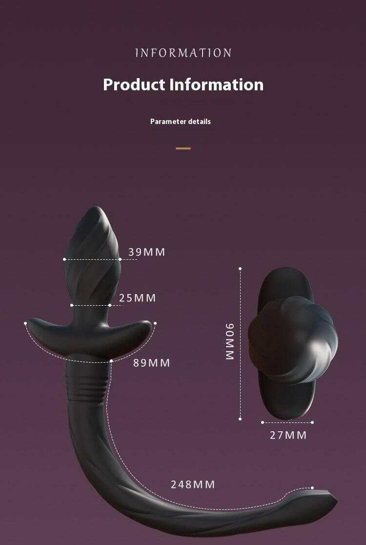 SM Remote Control Wearable Vibrating Butt Plug