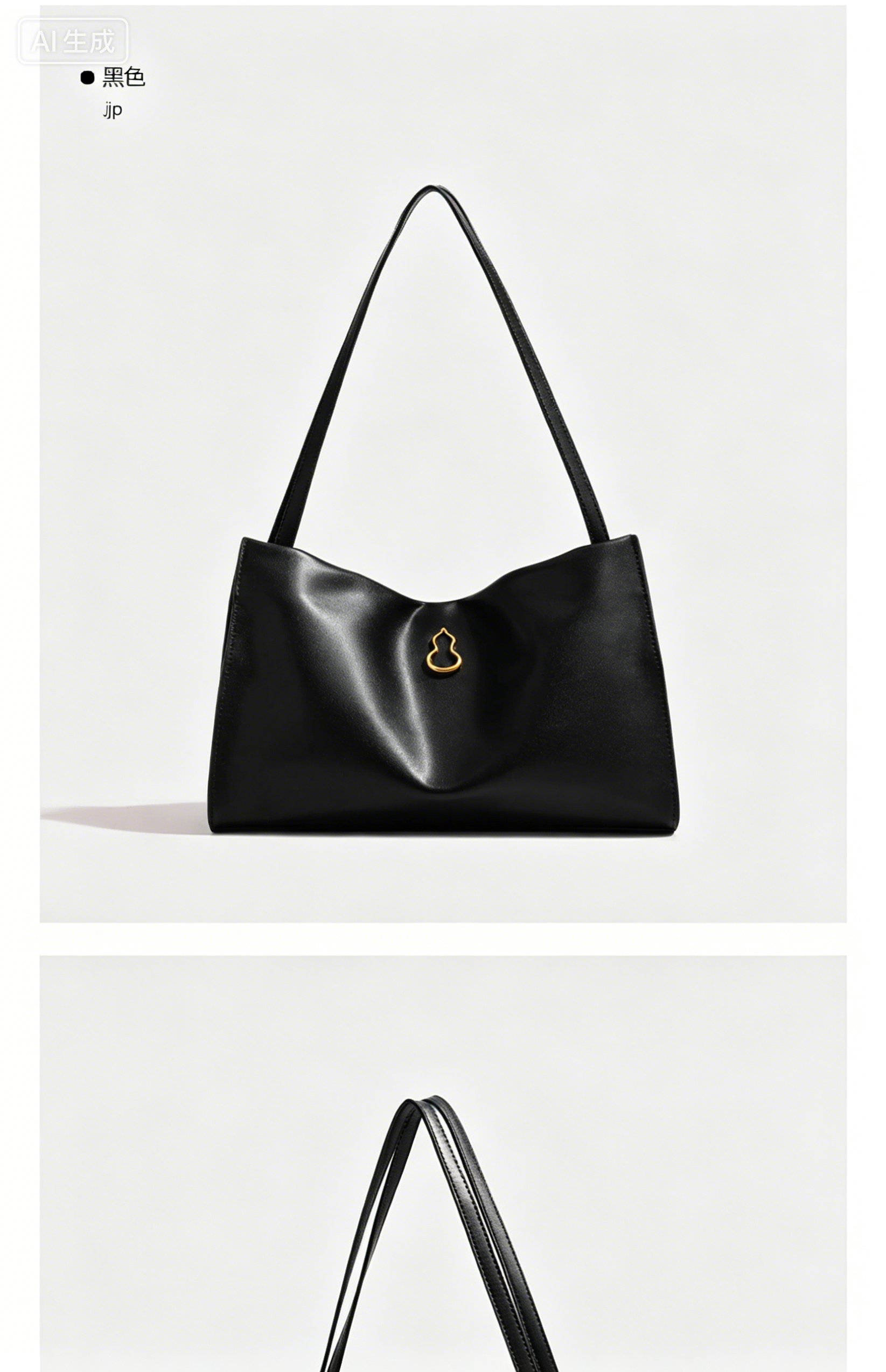 Fashionable women handbag with classic design with cowhide leather