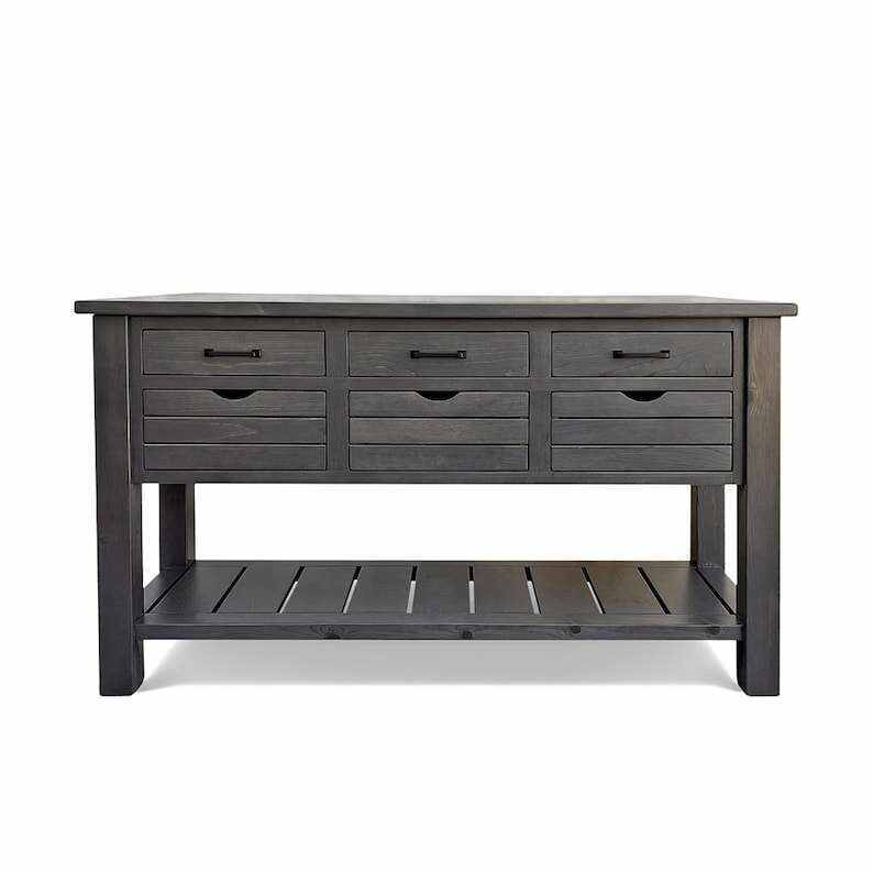 Kitchen Island, Farmhouse Kitchen, Butcher Block, Island, Table, Kitchen Table