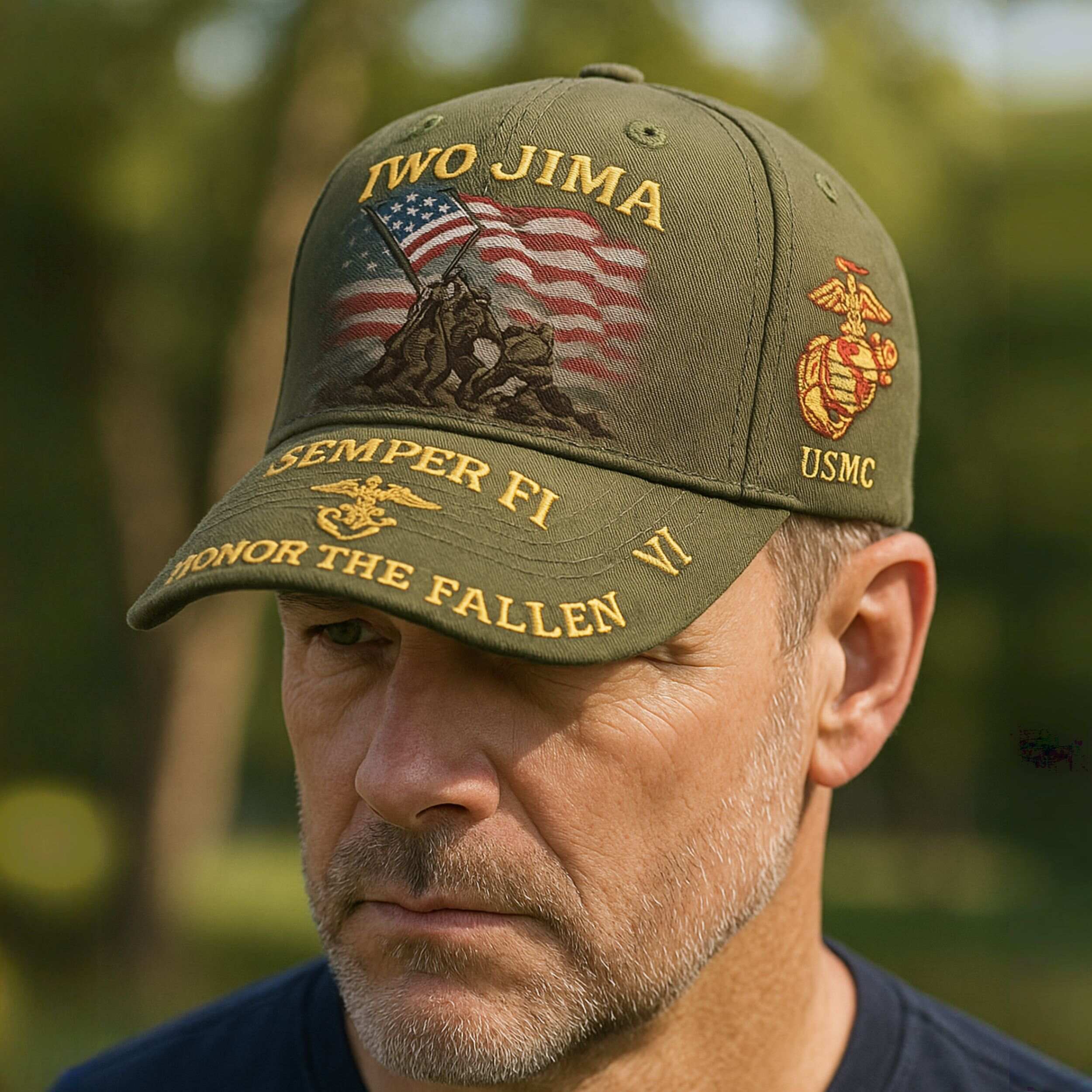 Iwo Jima Battle U.S. Marine Corps cap