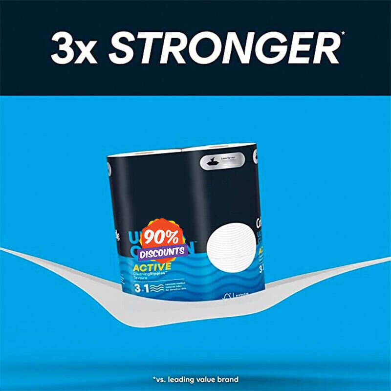 Ultra Clean Toilet Paper 48 Family Mega Rolls