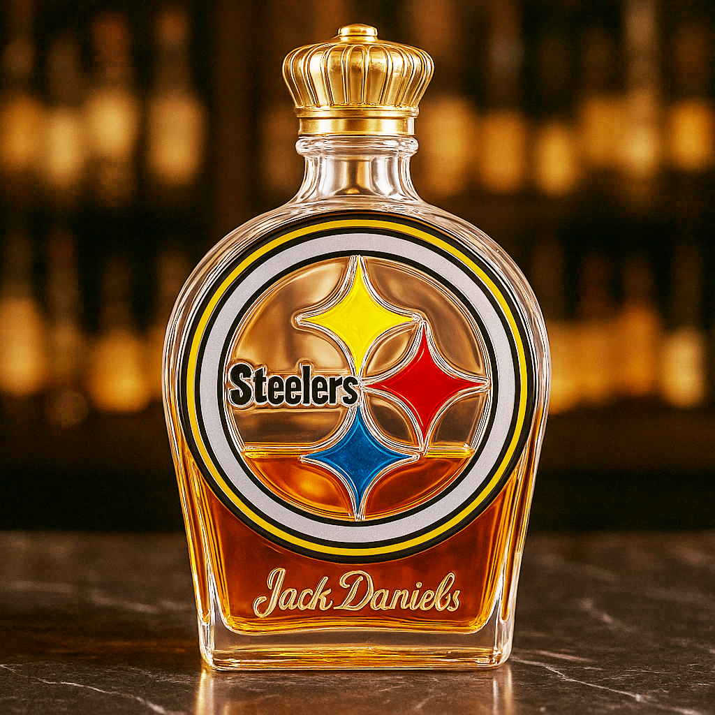 Pittsburgh Steelers Whiskey Bottle