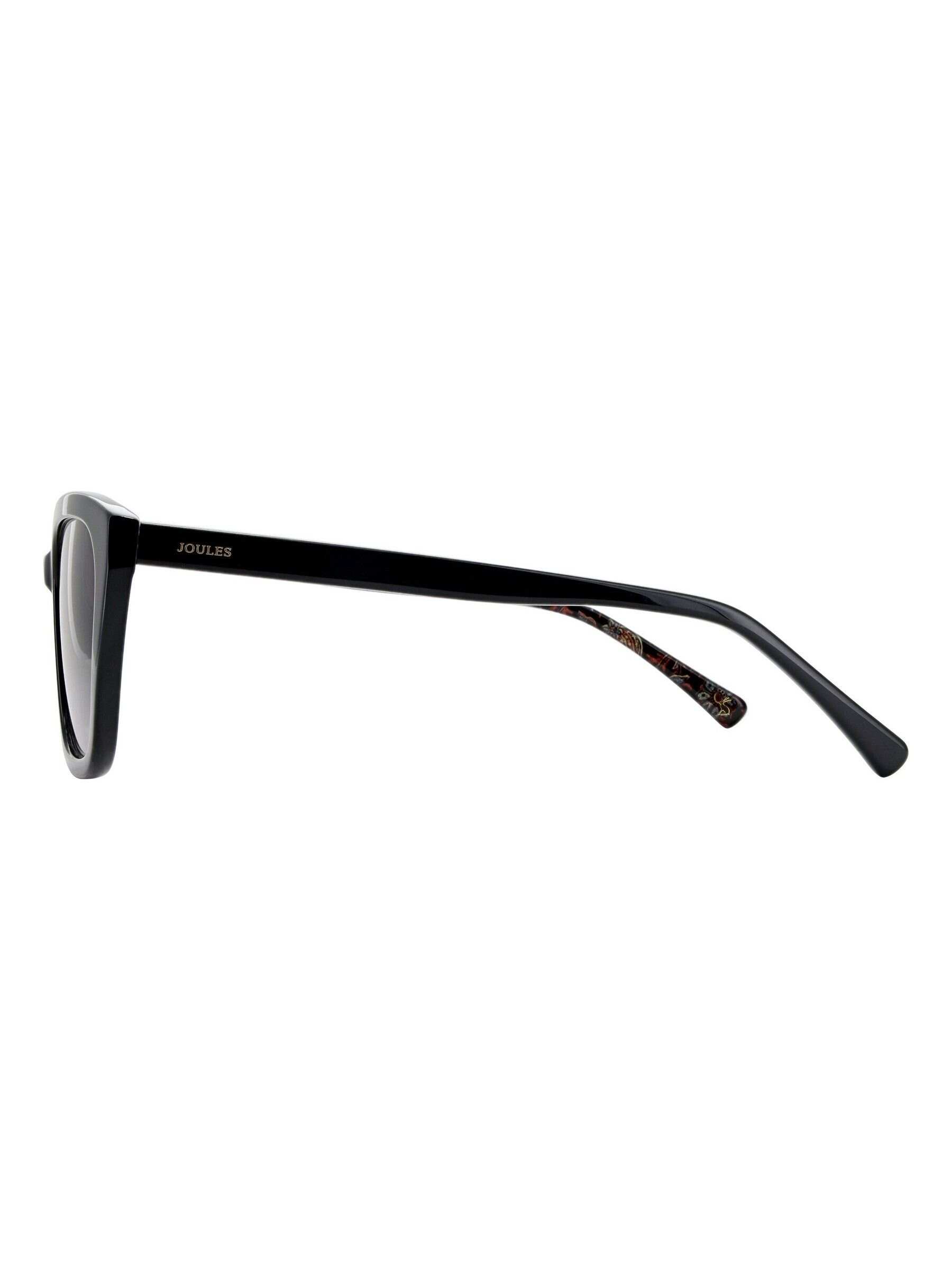 Black Square Cat-Eye Sunglasses