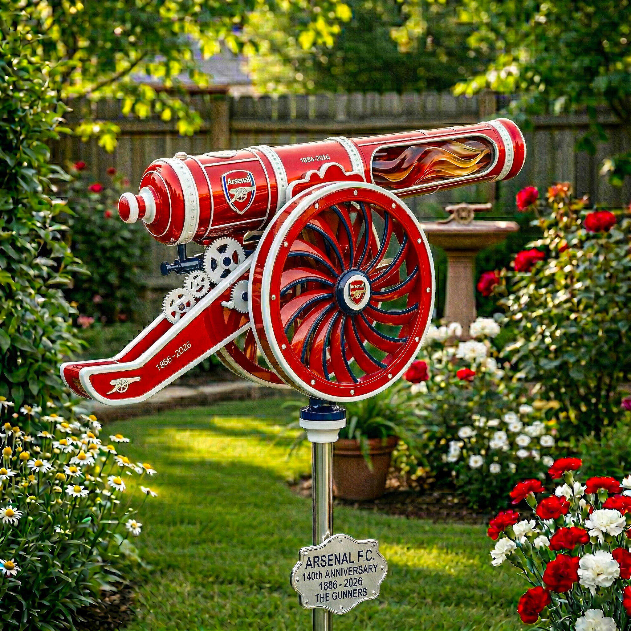 ARSENAL F.C. 140TH ANNIVERSARY Wind Spinner