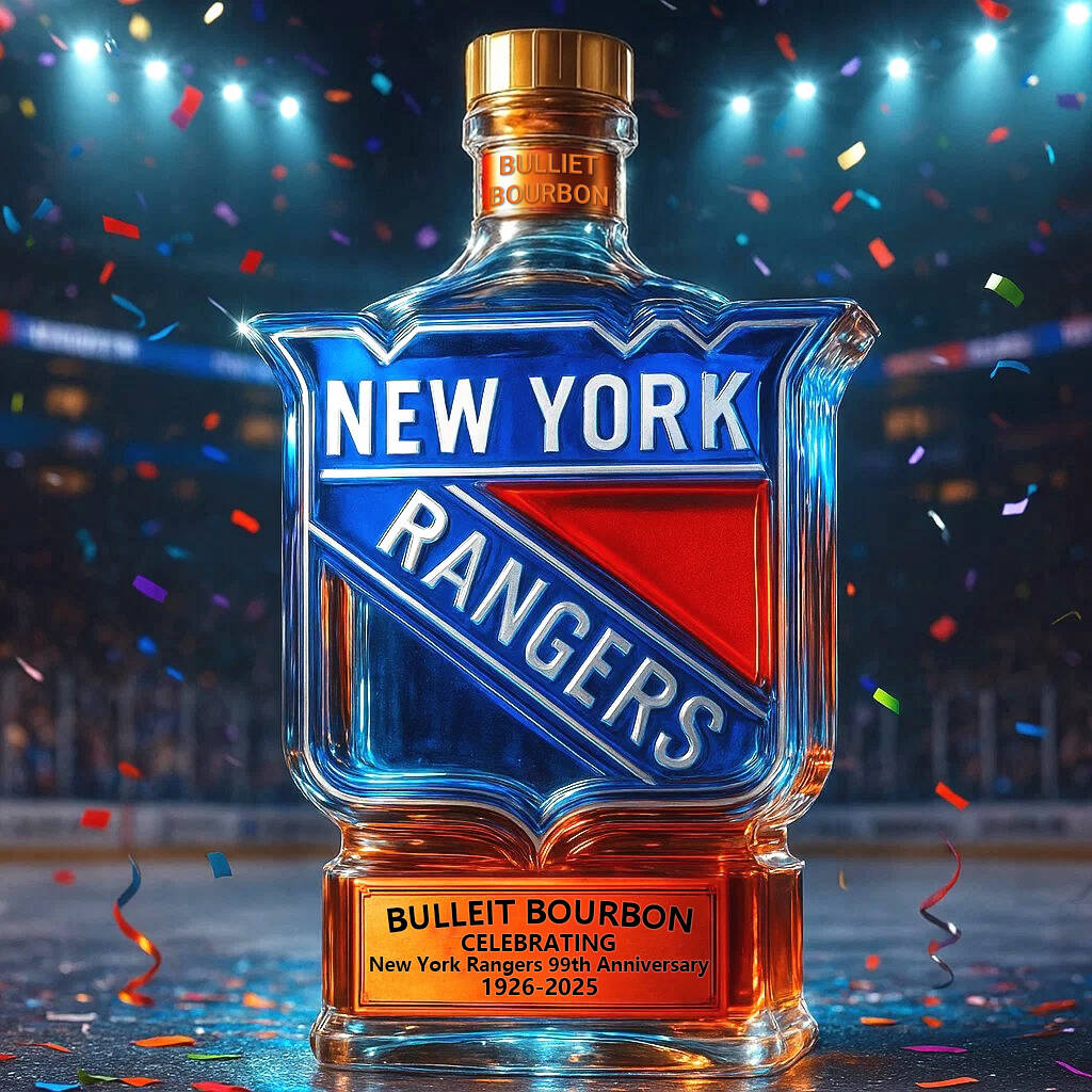 New York Rangers 99th Anniversary Whisky Collector's Edition Bottle