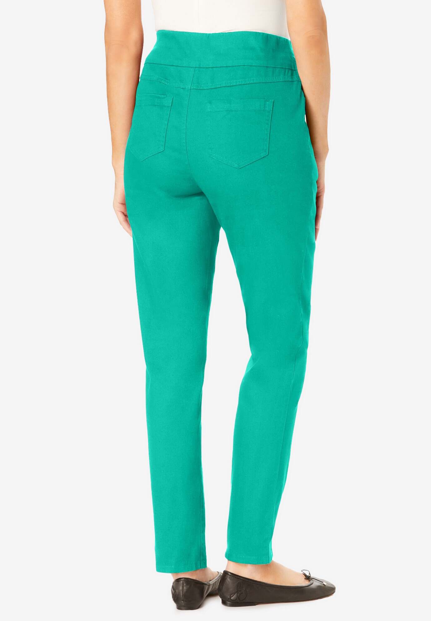 Flex-Fit Pull-On Straight-Leg Jean