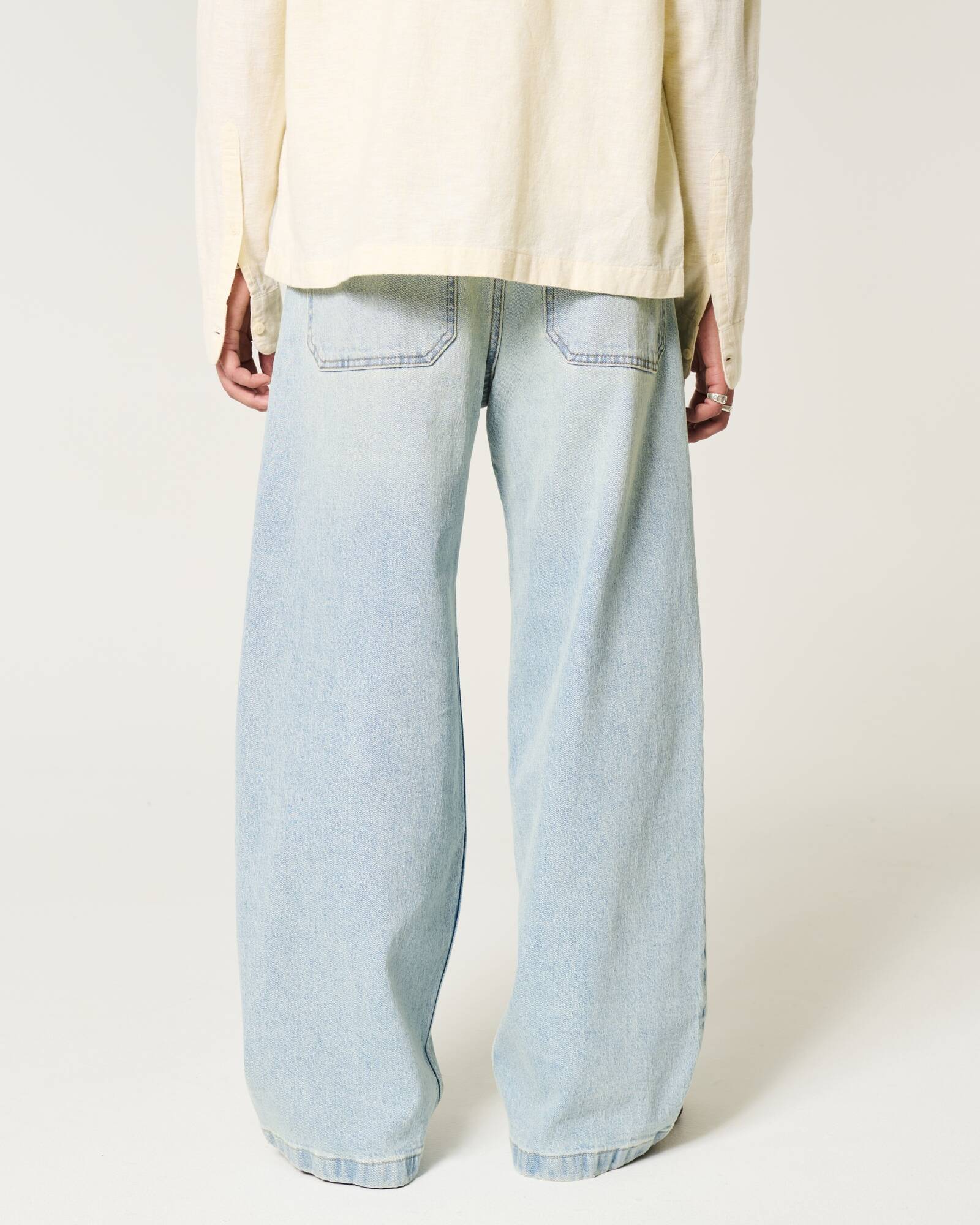 Medium Wash Super Baggy Jeans