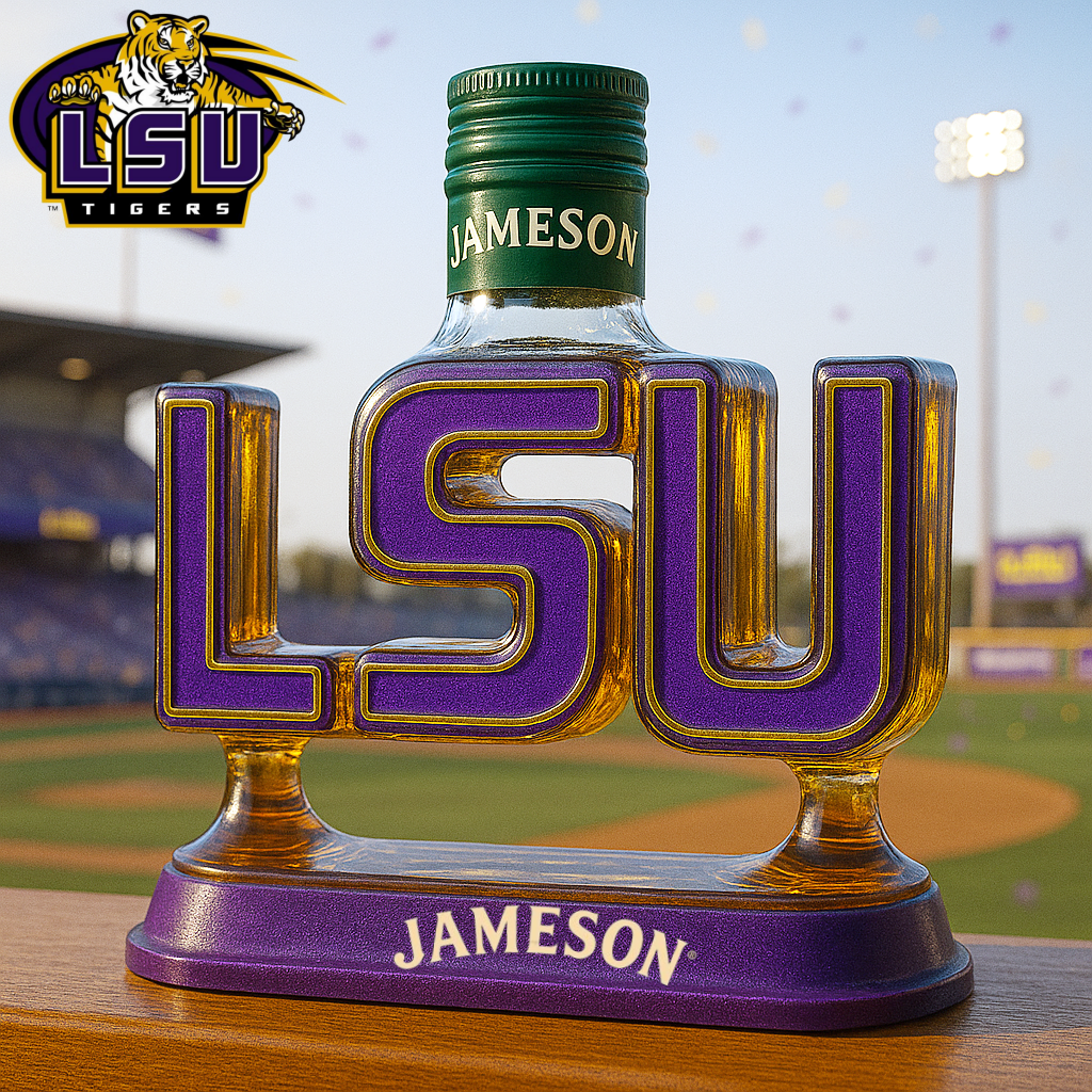 LSU Whiskey Bottle