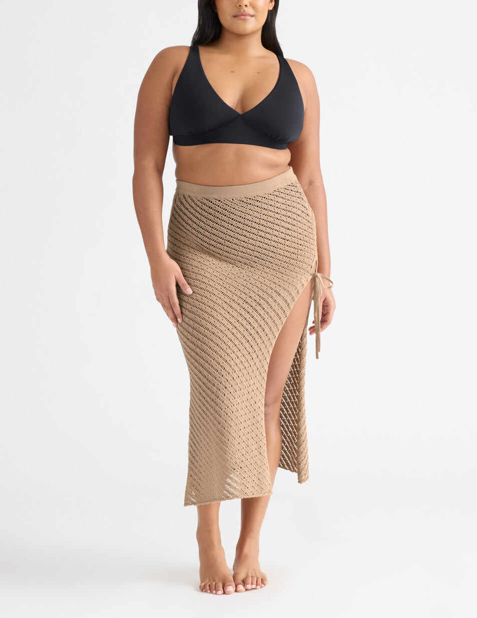 Crochet-Knit Beach Skirt