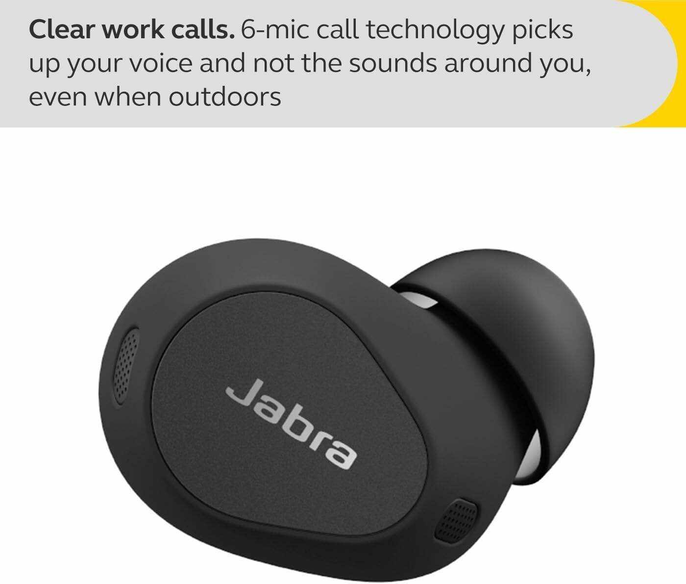 Jabra Elite 10 True Wireless Earbuds – Advanced Active Noise Cancelling Earbuds with Next-Level Dolby Atmos Surround Sound –All-Day Comfort, Multipoint Bluetooth, Wireless Charging – Cream