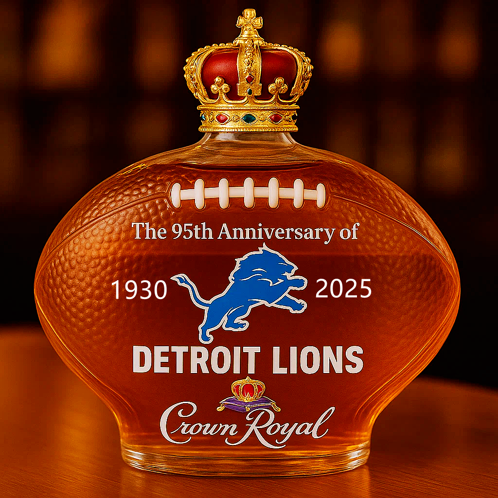 Detroit Lions Whiskey Bottle——95th Anniversary Edition