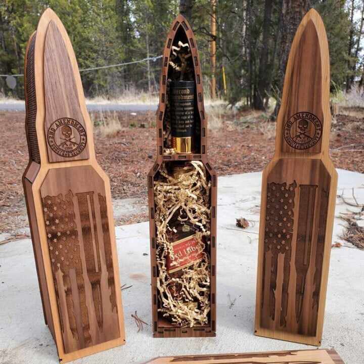 2nd Amendment wooden box