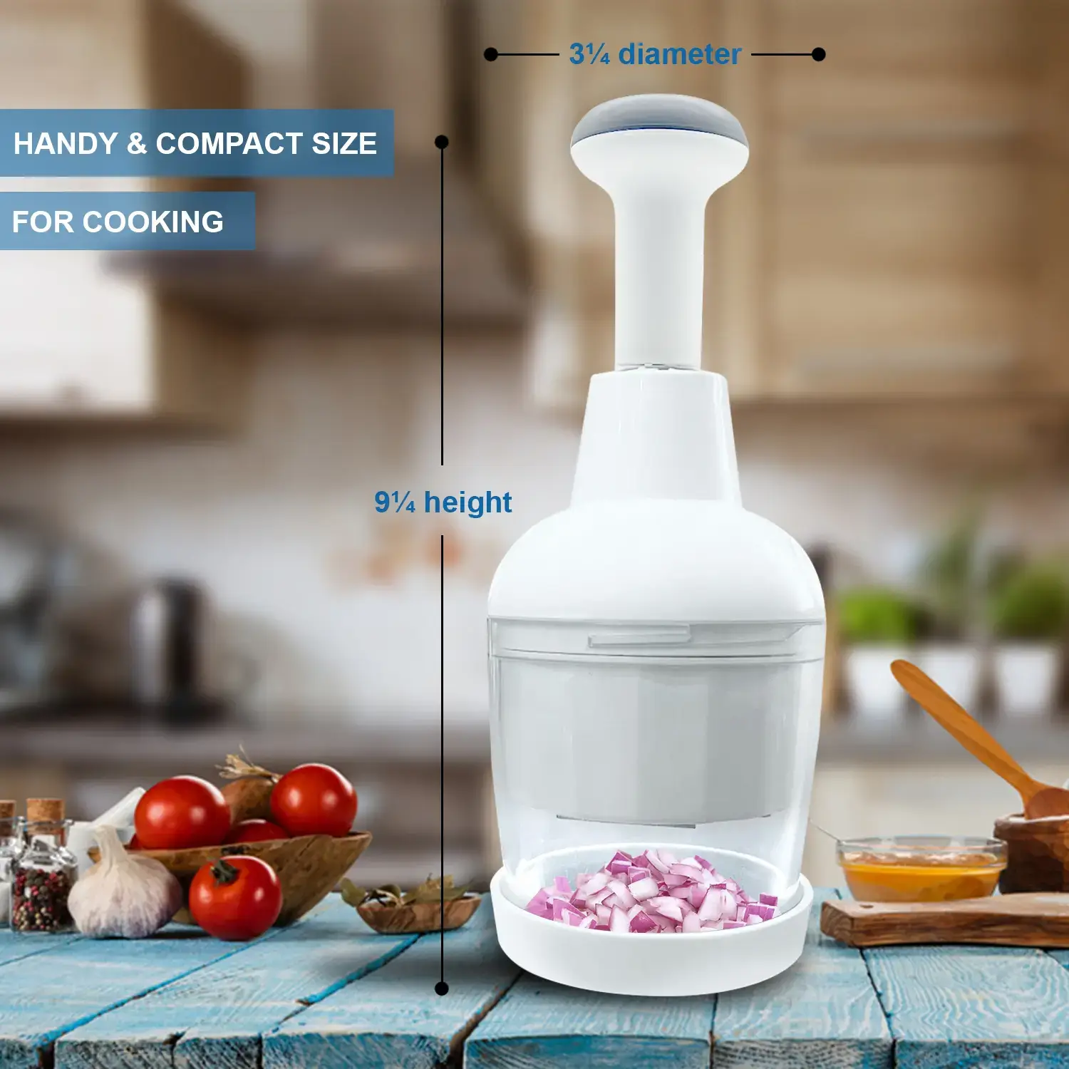 Kitchen Fruit Utensil - Pampered Chef Food Chopper - Dishwasher Safe & Clear Design