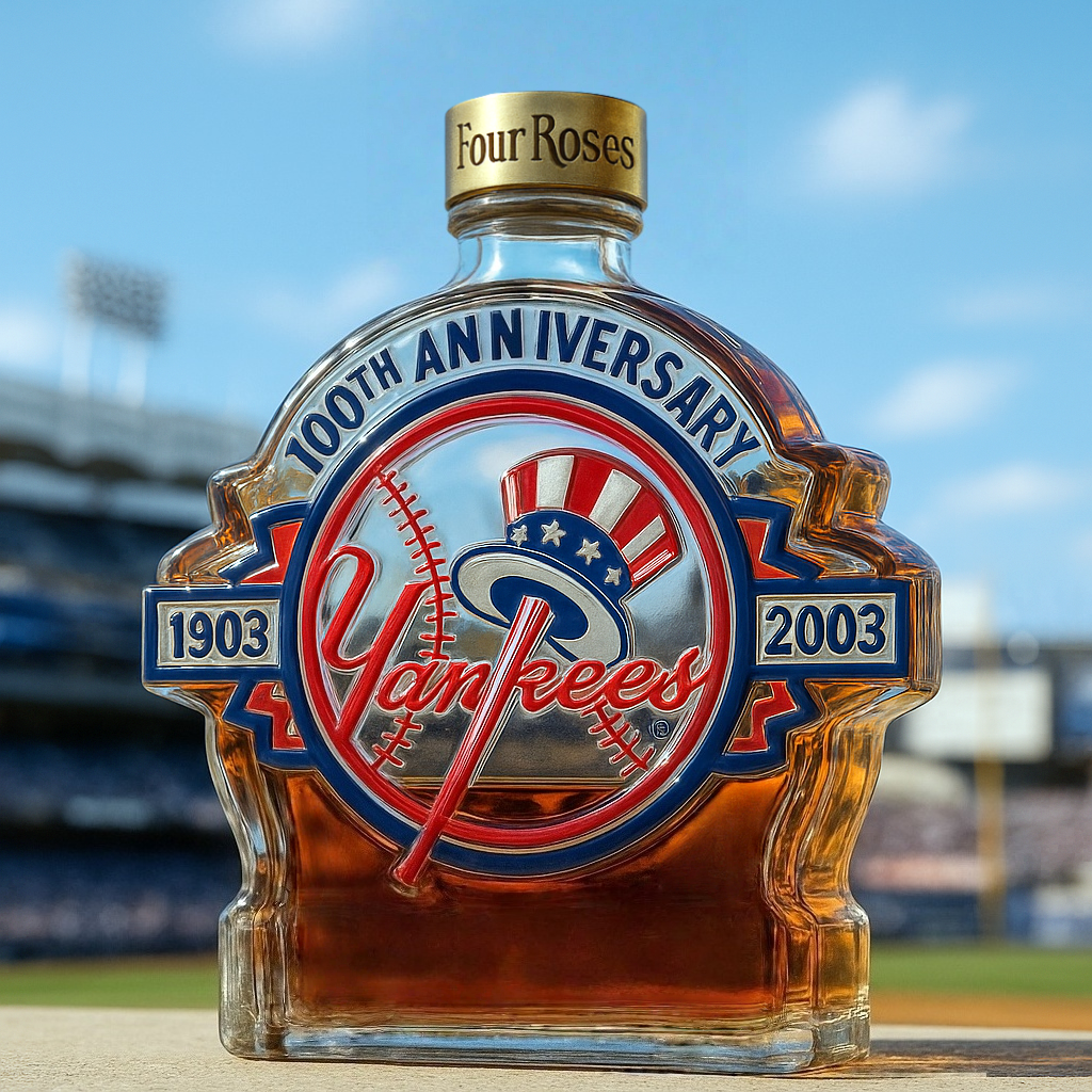 New York Yankees Commemorative Whiskey Bottle