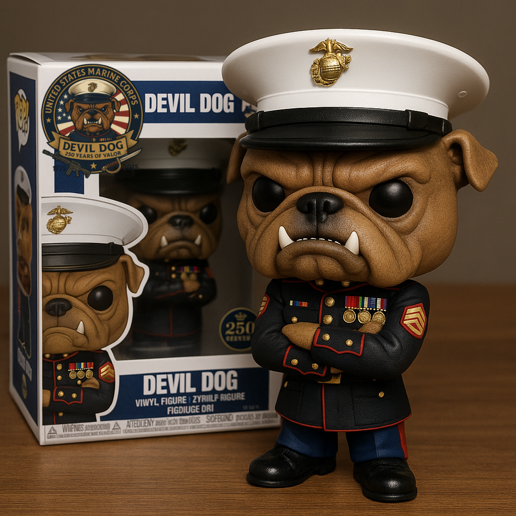 U.S. Marine Corps Devil Dog Figure