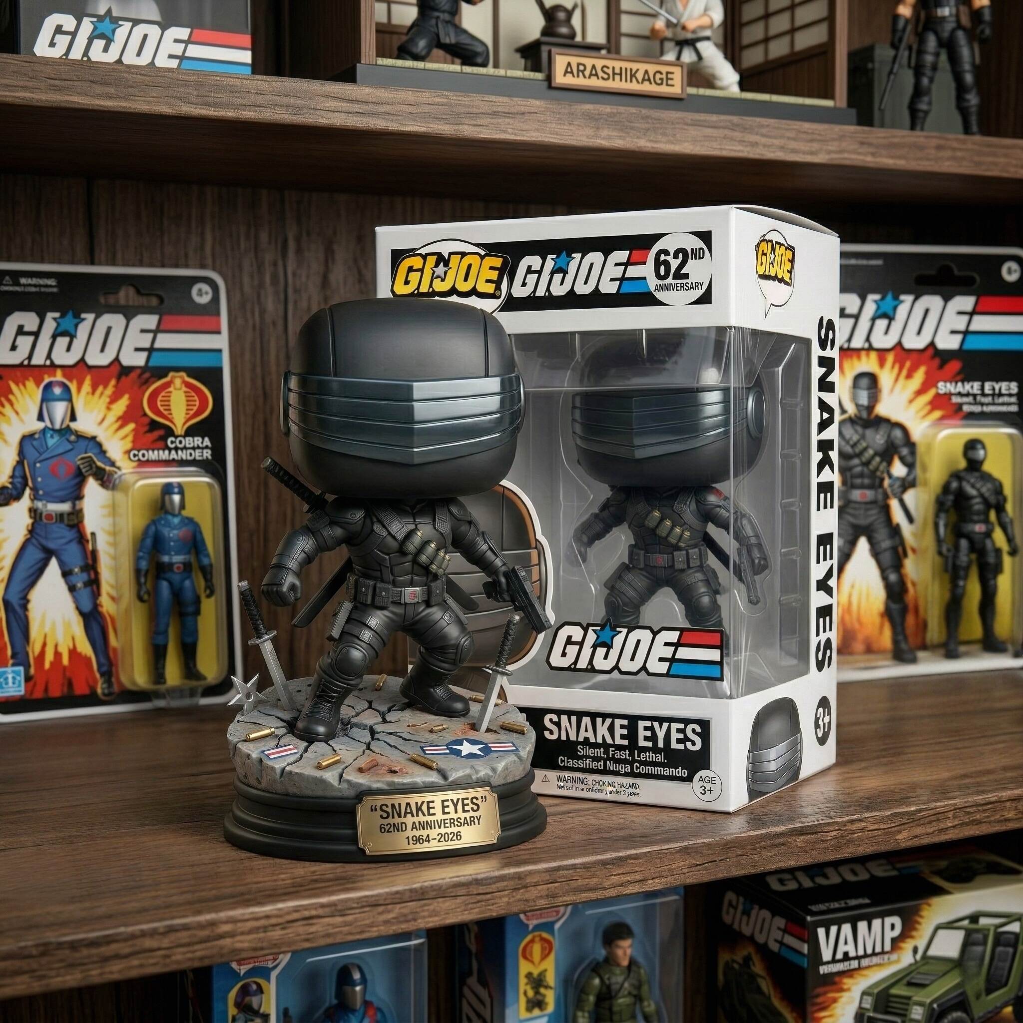 G.I. Joe Snake Eyes 62nd Anniversary Limited Edition Funko Pop!