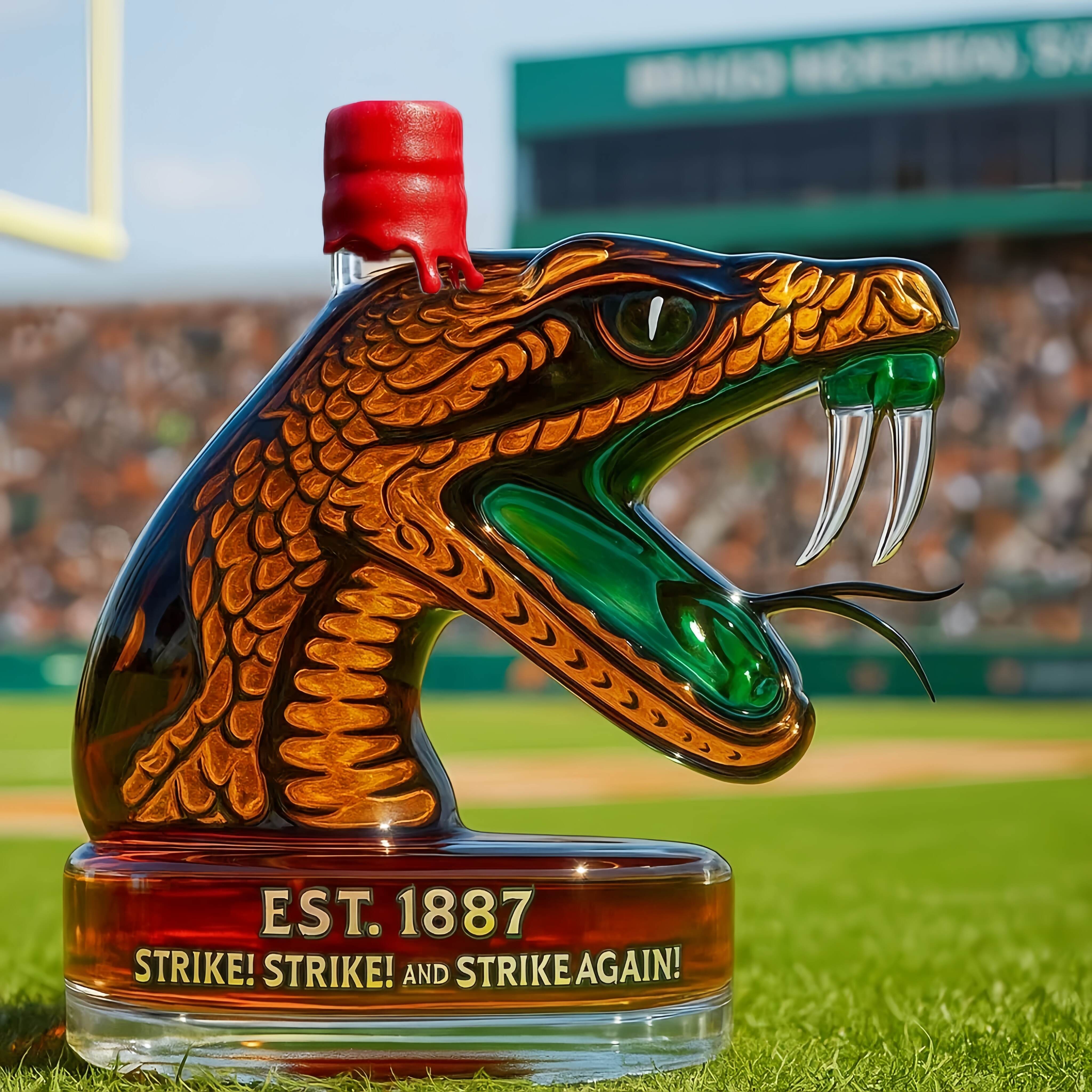 FAMU Rattlers Limited Edition Whisky Bottle